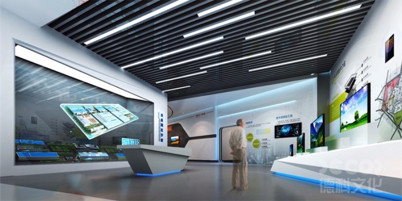 航天科技展館設(shè)計(jì)中，如何利用多媒體和投影技術(shù)來展示航天任務(wù)的過程和成果